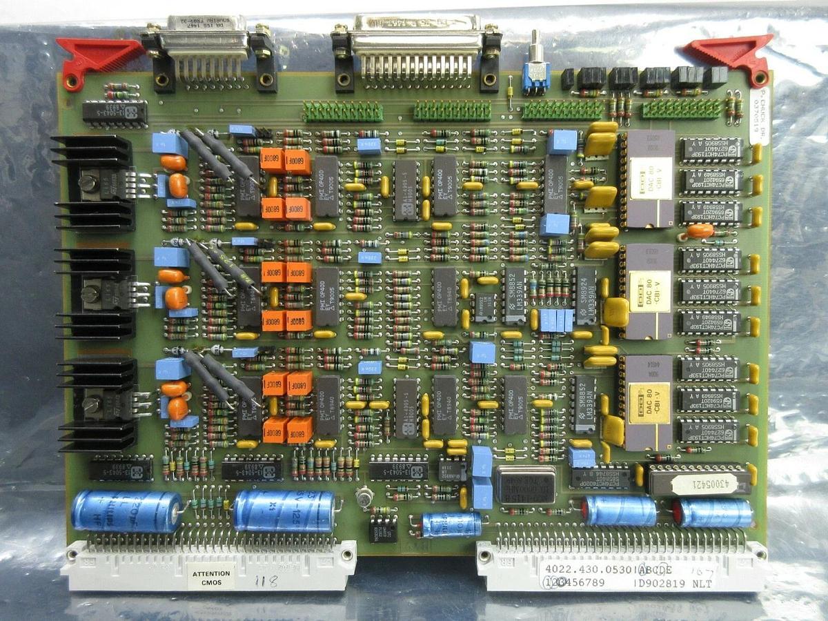Used ASML 4022.430.05300 P. Chuck Drive PCB Card 4022.430.0530 PAS 5000/2500 Used