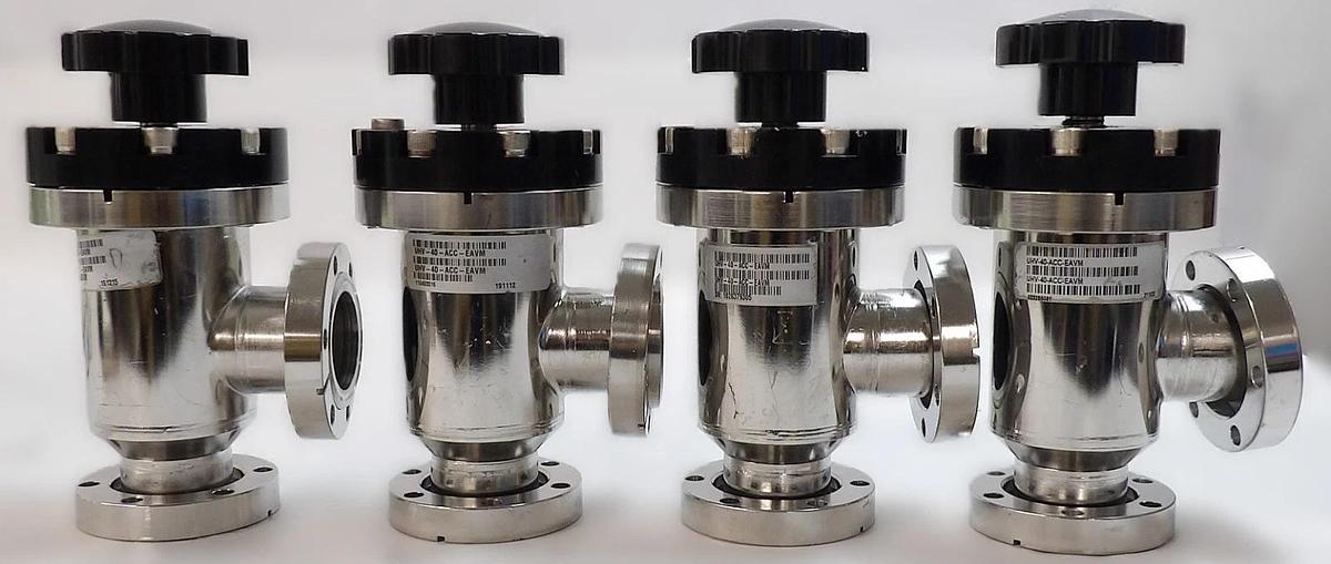 Used MKS Instruments UHV-40-ACC-EAVM Angle Valve Reseller Lot of 4 Working Surplus