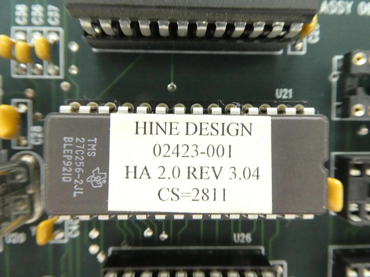 Used Hine Design 02423-001 Ha 2.0 Arm Control Board PCB GaSonics 06764-001 A-2000LL