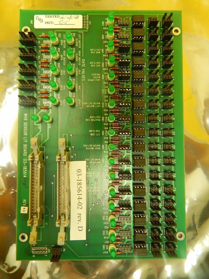 Used ASM 03-185614-02 Gate Valve WHS Sensor I/F Board PCB Rev. D Epsilon 3000 Used