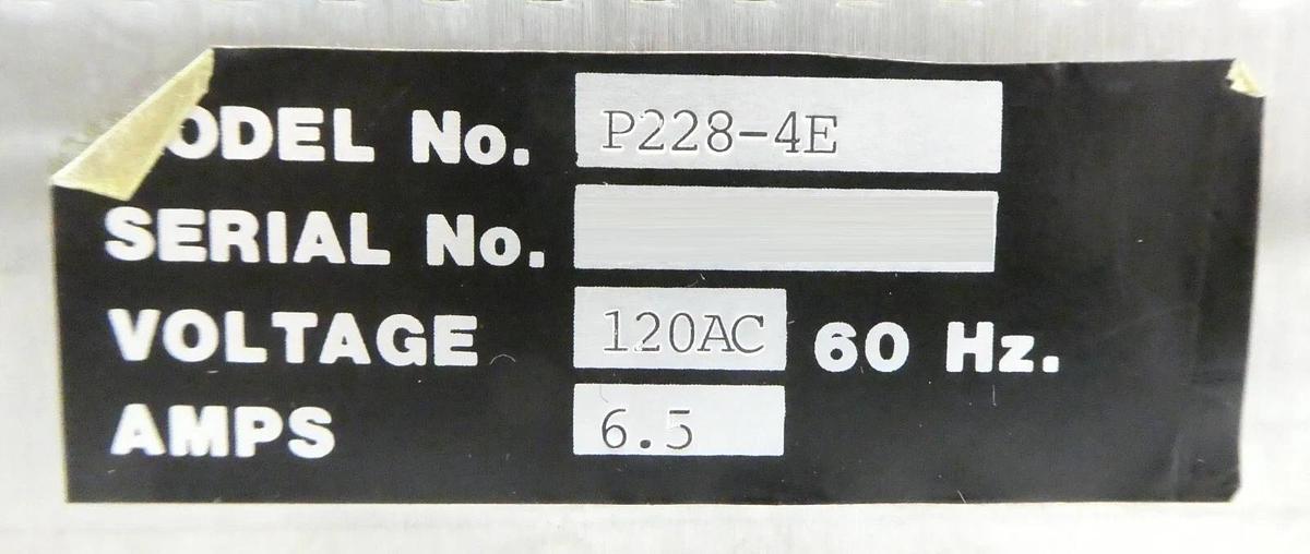 Used Semitool P228-4E Spin Rinse Controller Module Working Surplus