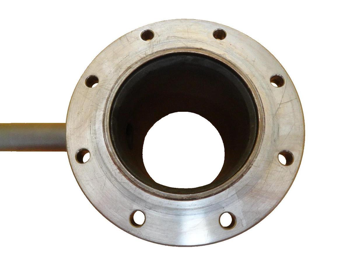 Used Edwards Vacuum Adapter Tube Tee ISO100 ISO-F to ISO100 NW25 90° Elbow Working