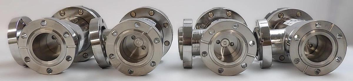 Used MKS Instruments UHV-40-ACC-EAVM Angle Valve Reseller Lot of 4 Working Surplus