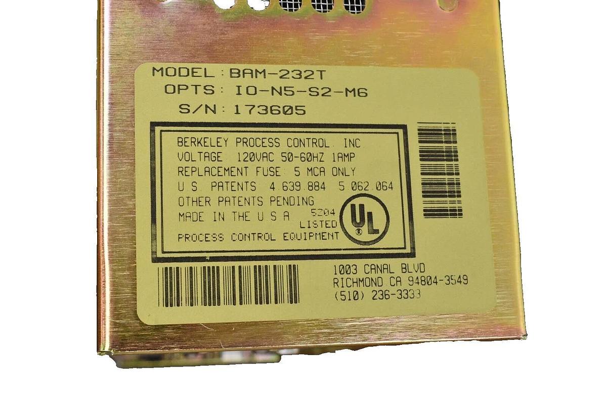 Used Berkeley Process Control BAM-232T 2-Axis Machine Controller Working