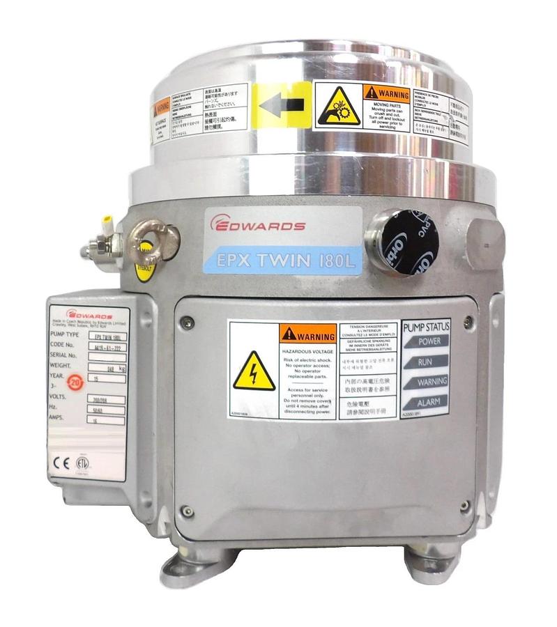 Used EPX TWIN 180L Edwards A419-61-222 High Vacuum Dry Pump Working