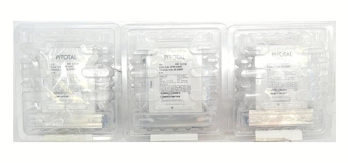 Pivotal 32-03007 Mass Flow Controller MFC 500 SCCM O2 0190-62551 Lot of 3 New