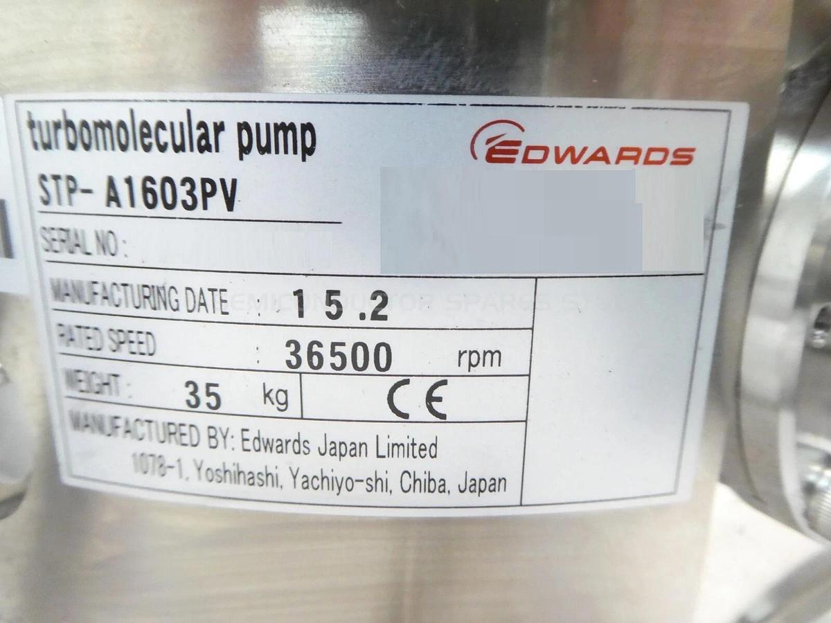 Used STP STP-A1603PV Edwards B751-00-030 Turbomolecular Pump Turbo Tested Working