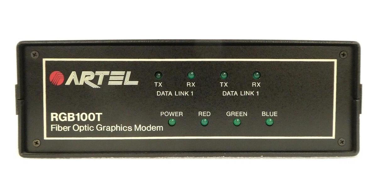 Used Artel RGB100T Fiber Optic Graphics Modem RGB T/D Varian VSEA E20000054 Working