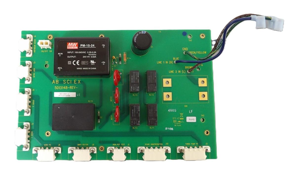 Used AB Sciex 5013148 Power Distribution PCB 5013561 MS Echo Spectrometer Working