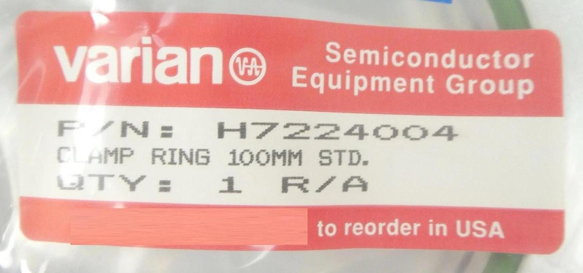 Varian Semiconductor Equipment H7224004 100mm Clamp Ring Assembly New Surplus