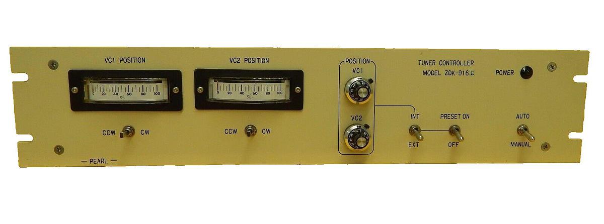Used Pearl Kogyo ZDK-916E RF Power Generator Tuner Controller Working Surplus