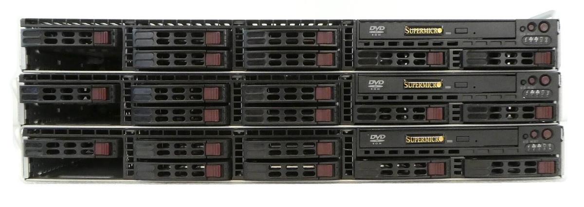Used SuperMicro 1025C-M3B SuperServer Xeon 2.33 GHz No Drives Lot of 3 Working Spare