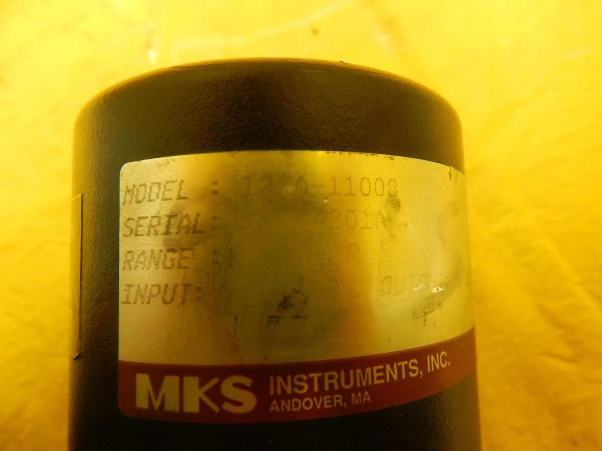 Used MKS Instruments 127A-11008 Baratron Pressure Transducer Type 127 Tube Working