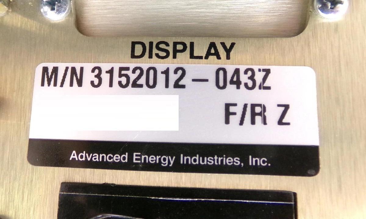 Used MDX 10K AE Advanced Energy 3152012-043 Slave DC Power Supply Working Surplus