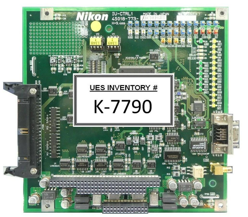 Used Nikon 4S018-773 Control PCB IU-CTRL1 NSR FX-601F FPD Lithography System Working