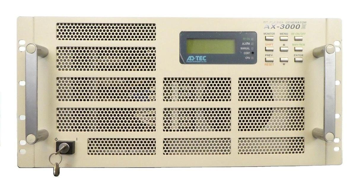 Used ADTEC Plasma Technology AX-3000III RF Plasma Generator AMAT 0190-24250 Surplus
