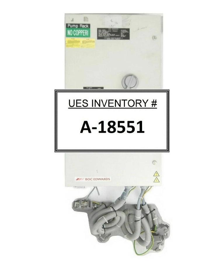 Used Edwards NRY13W000 Electrical Cabinet Vacuum 4-Pump Rack No Copper Working Spare