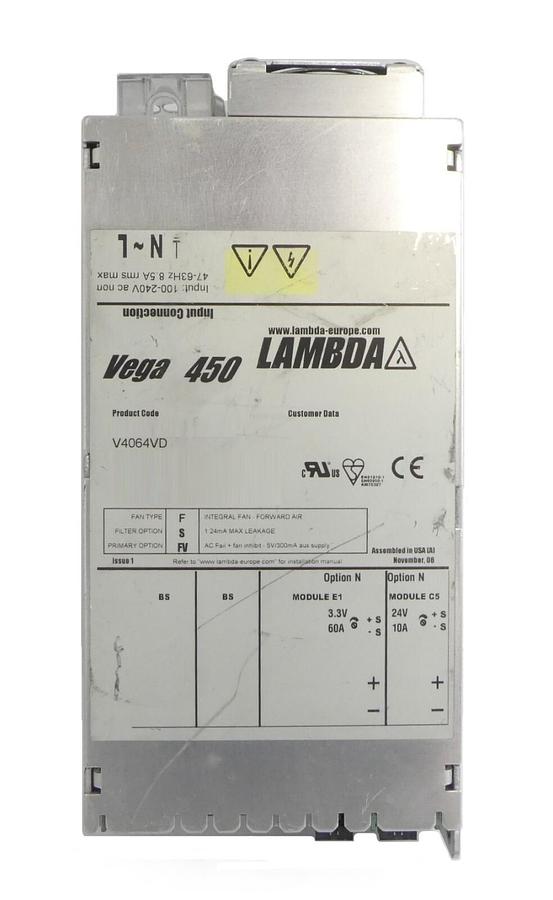 Used Lambda V4064VD Modular Power Supply Assembly Vega 450 Working Surplus