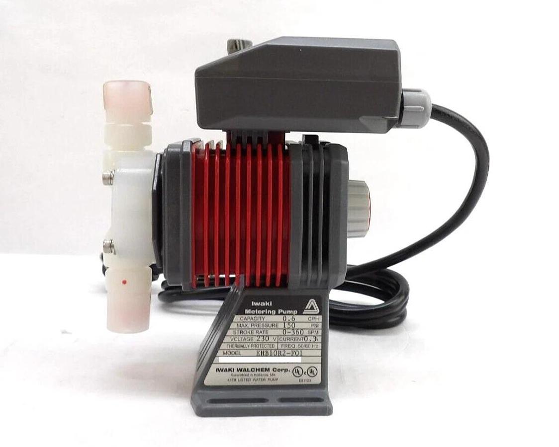 Used Iwaki EHB10R2-F01 Electromagnetic Metering Pump EHE Series Working Surplus