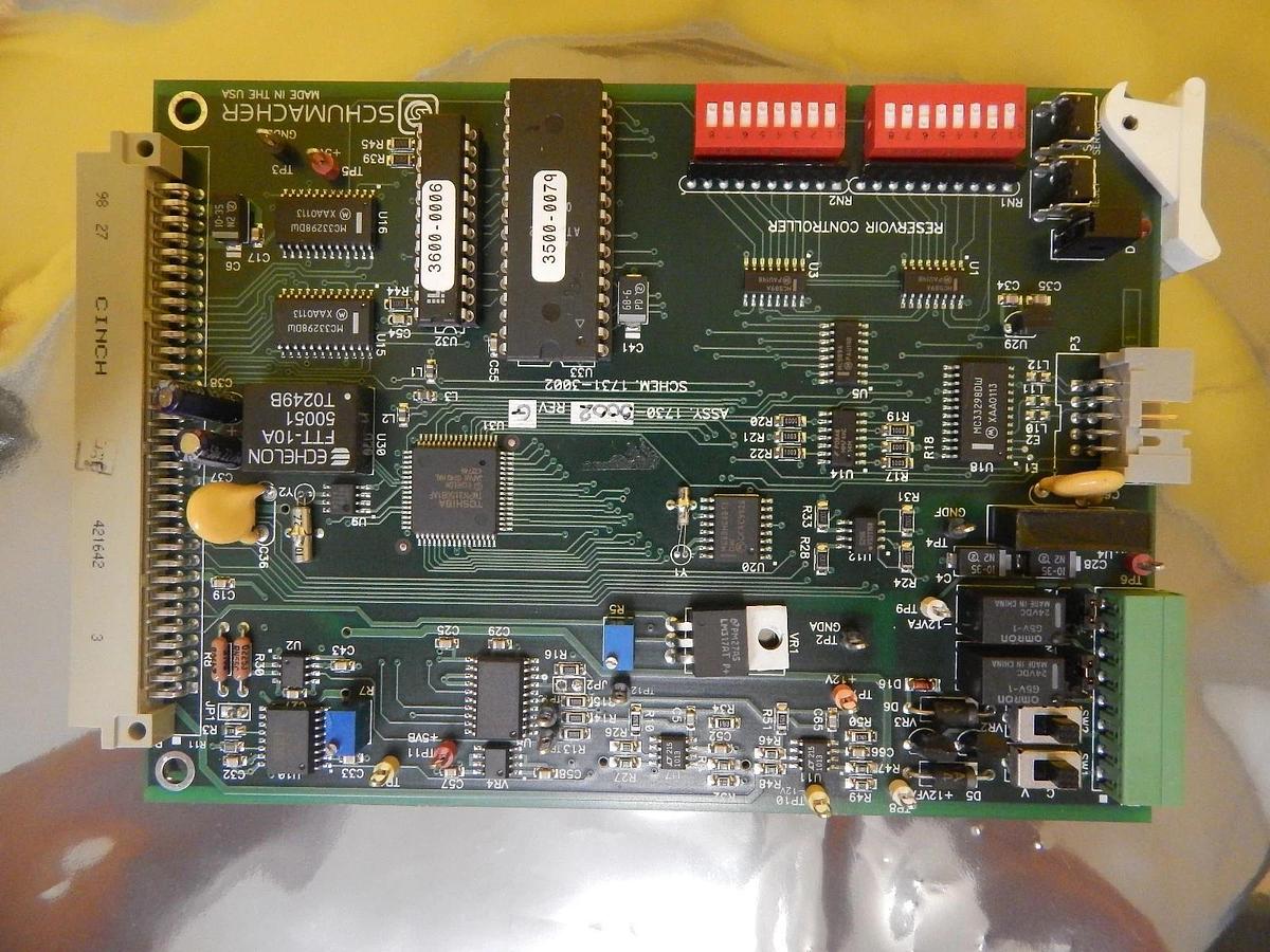 Used Schumacher 1730-3002 Reservoir Controller PCB Card 1731-3002 Rev. G Used