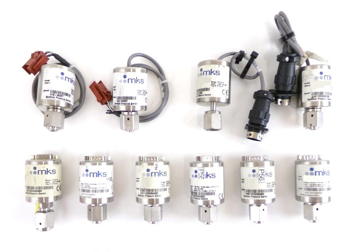 Used MKS Instruments Type 41 Baratron Pressure Switch 41A 41B Lot of 10 Working