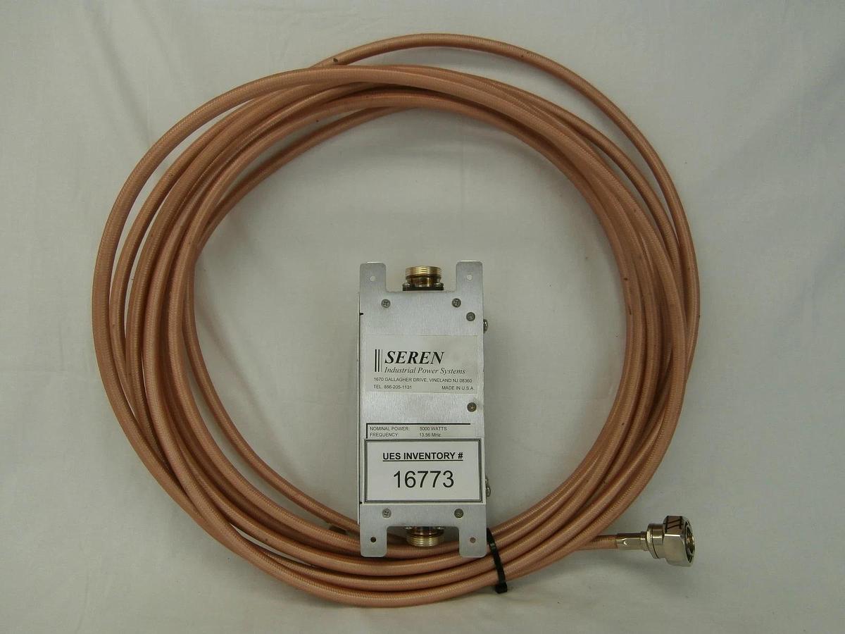 Used Seren IPS 9500160000 27.12MHz RF Trap LPF2S5K with 10.5M RF Cable Used Working
