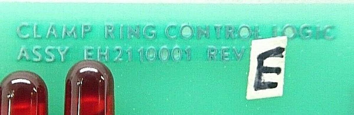 Used Varian Semiconductor VSEA EH2110001 Clamp Ring Control Logic PCB Card Rev. E