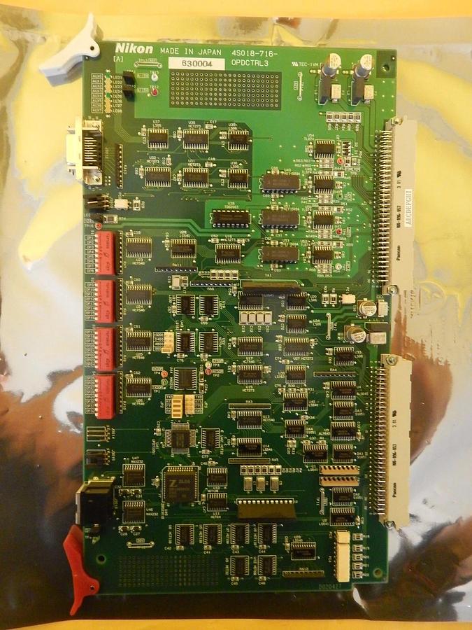 Used Nikon Precision 4S018-716 Relay Control Board PCB OPDCTRL3 NSR 300mm Working