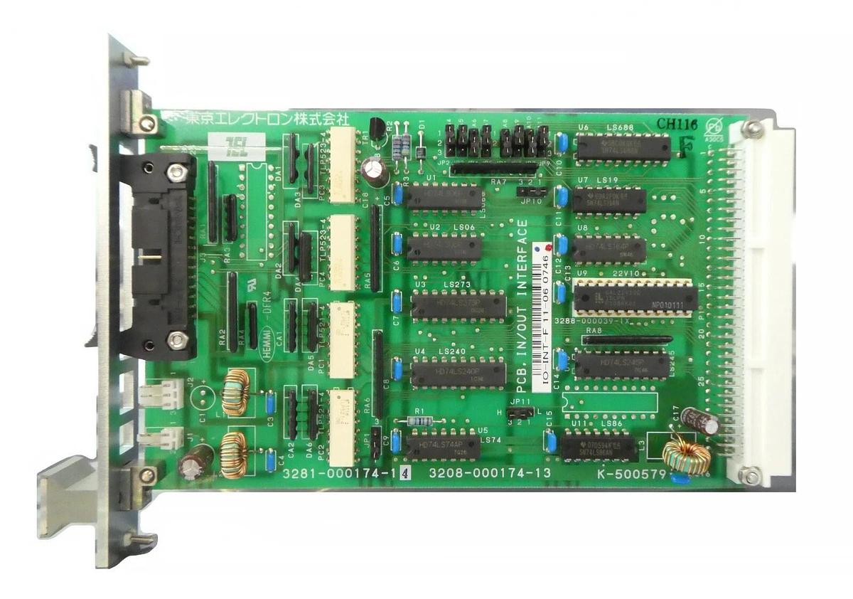 Used TEL Tokyo Electron 3281-000174-14 I/O Interface PCB Card 3208-000174-13 Working