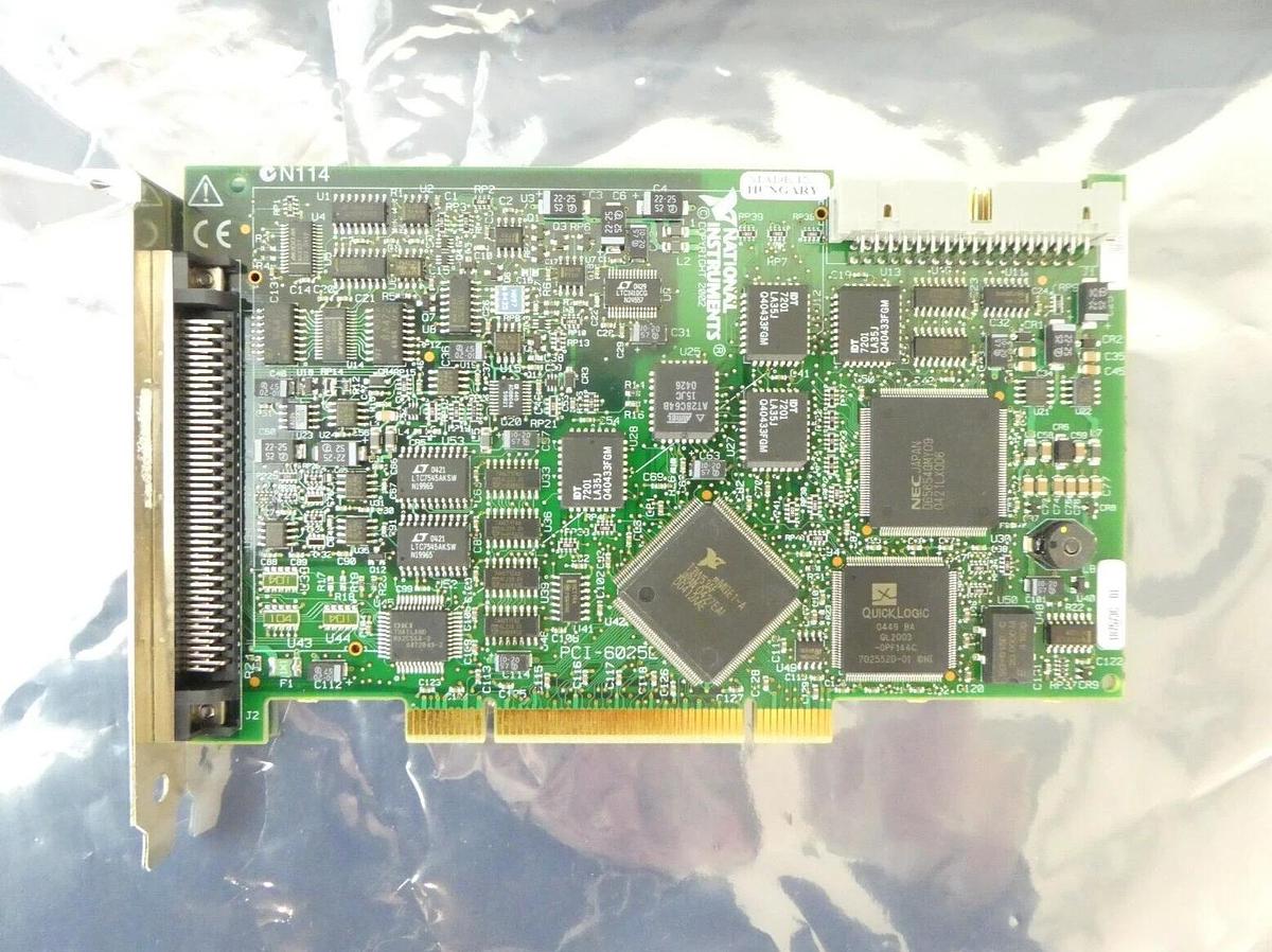 Used National Instruments PCI-6025E Multifunction DAQ PCB Card Lot of 2 Working