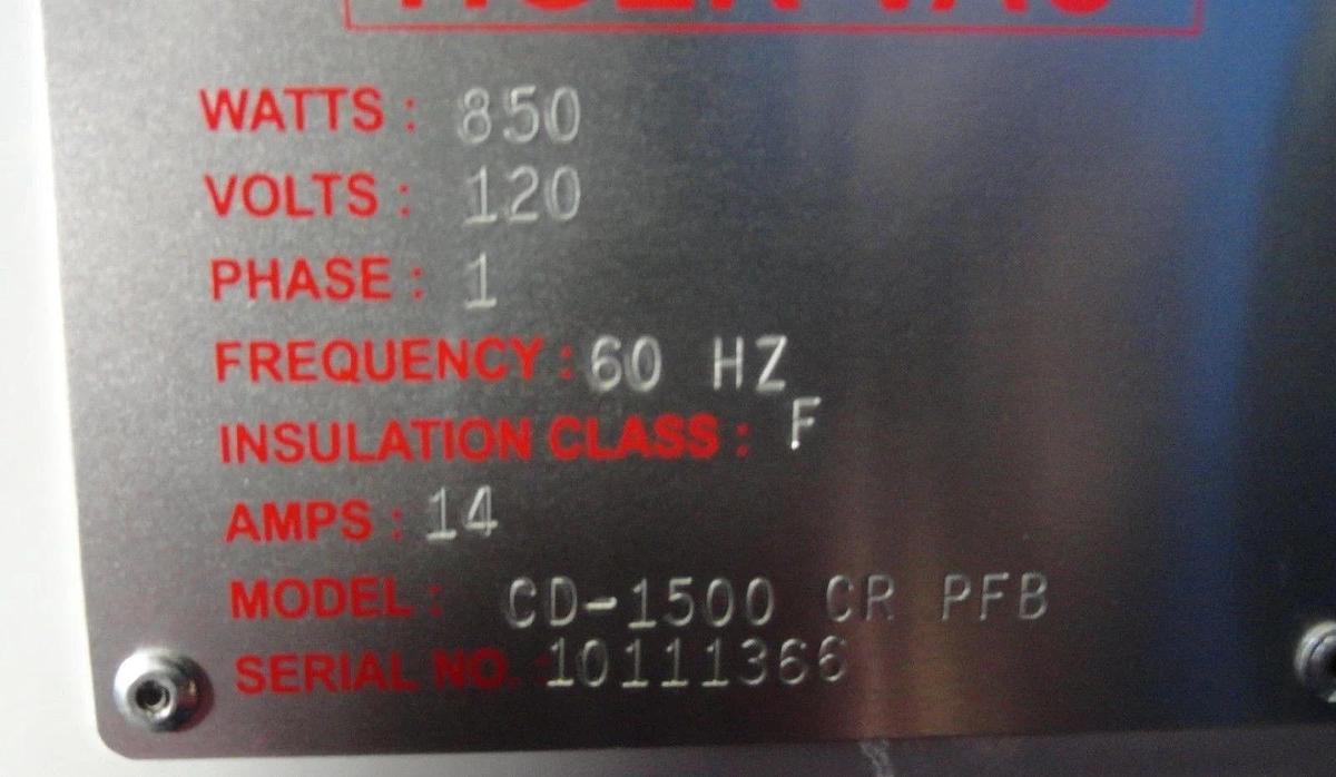Used Tiger-Vac CD-1500 CR PFB Industrial Vacuum Used Working