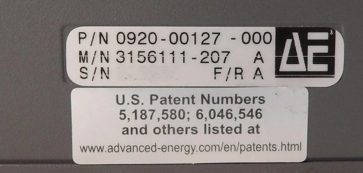 Used Apex 1513 AE Advanced Energy 3156111-207 1.5kW RF Generator AMAT Untested