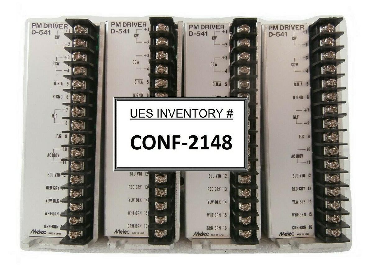 Used Melec D-541 Stepper Motor Driver PM DRIVER Reseller Lot of 4 Working Surplus
