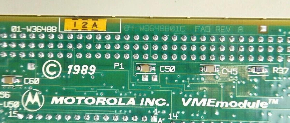 Used Motorola 01-W3648B MVME Processor PCB Card VMEmodule Lam Research Working Spare