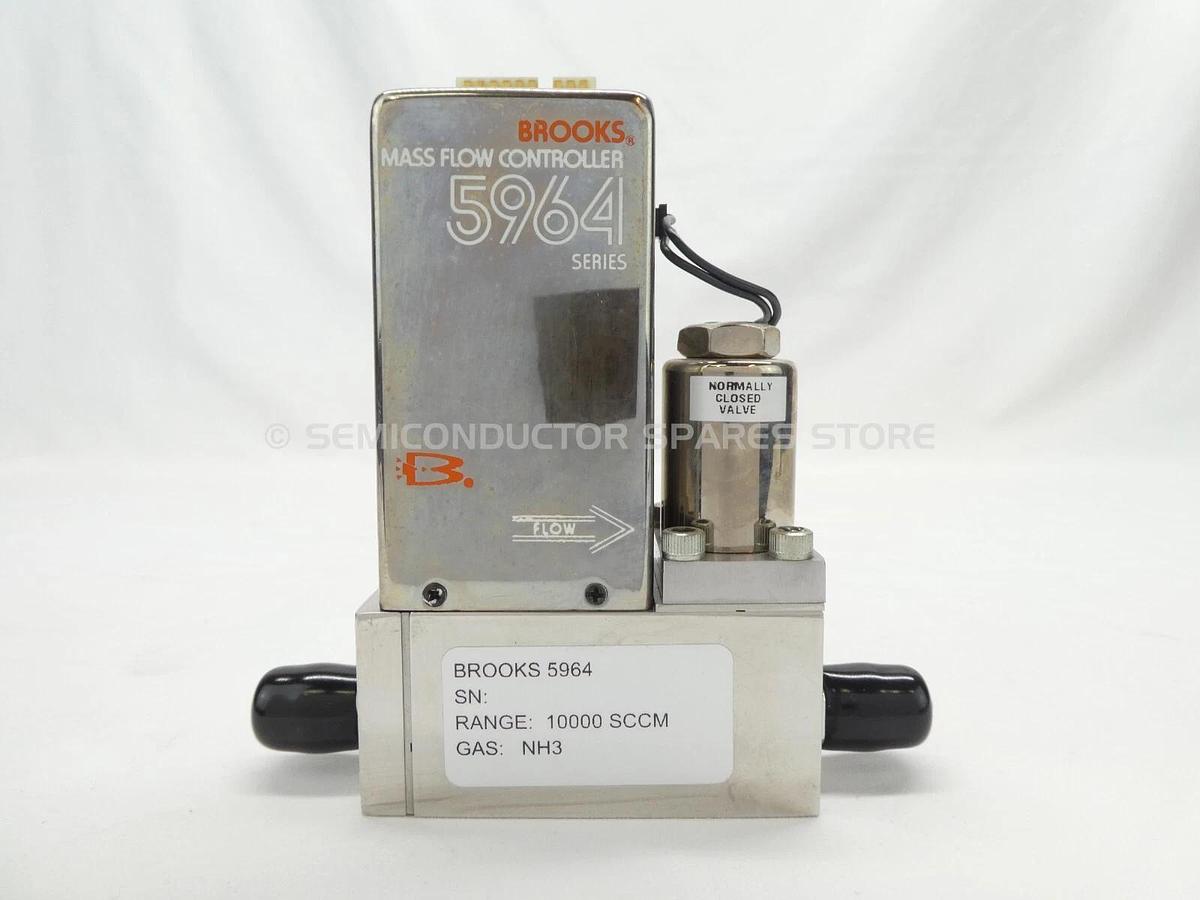 Refurbished Brooks 5964 Mass Flow Controller MFC 10000 SCCM NH3 Lot of 2 OEM Refurbished