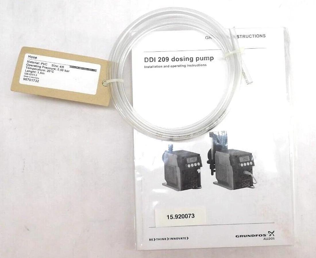 Used Grundfos DDI 13 8-4 AR-PP/E/C-F-31B3B3F Dosing Pump DDI 209 New Surplus