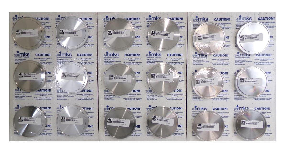 MKS Instruments 100760108 NW80 Vacuum Blank Off HPS 60-00044-00 Lot of 18 New