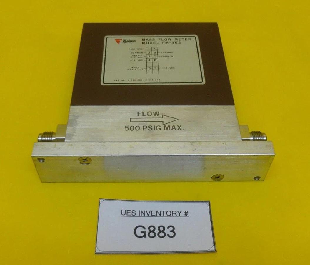Used Tylan FM 362V Mass Flow Meter MFC FM-362 40 SLPM O2 Used Working