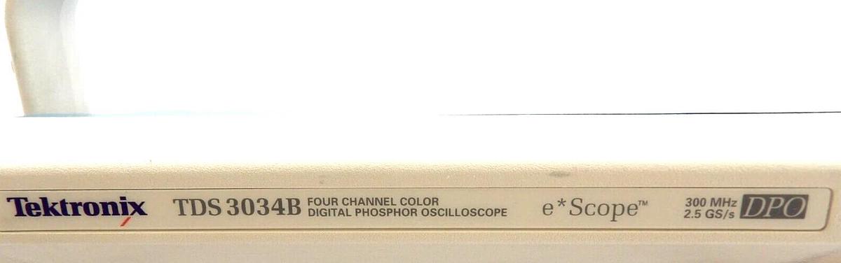 Used Tektronix TDS3034B 4-Channel 300MHz Digital Phosphor Oscilloscope e*Scope Tested