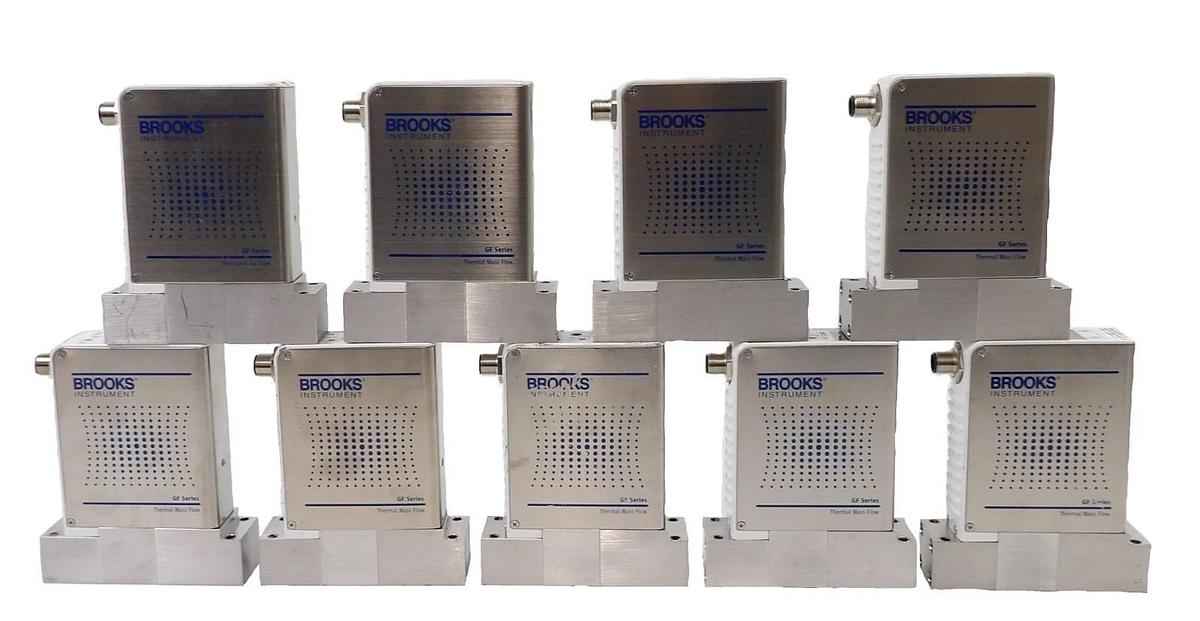 Used Brooks GF125C Mass Flow Controller MFC GF125C-105820 GF125C-101933 Lot of 9