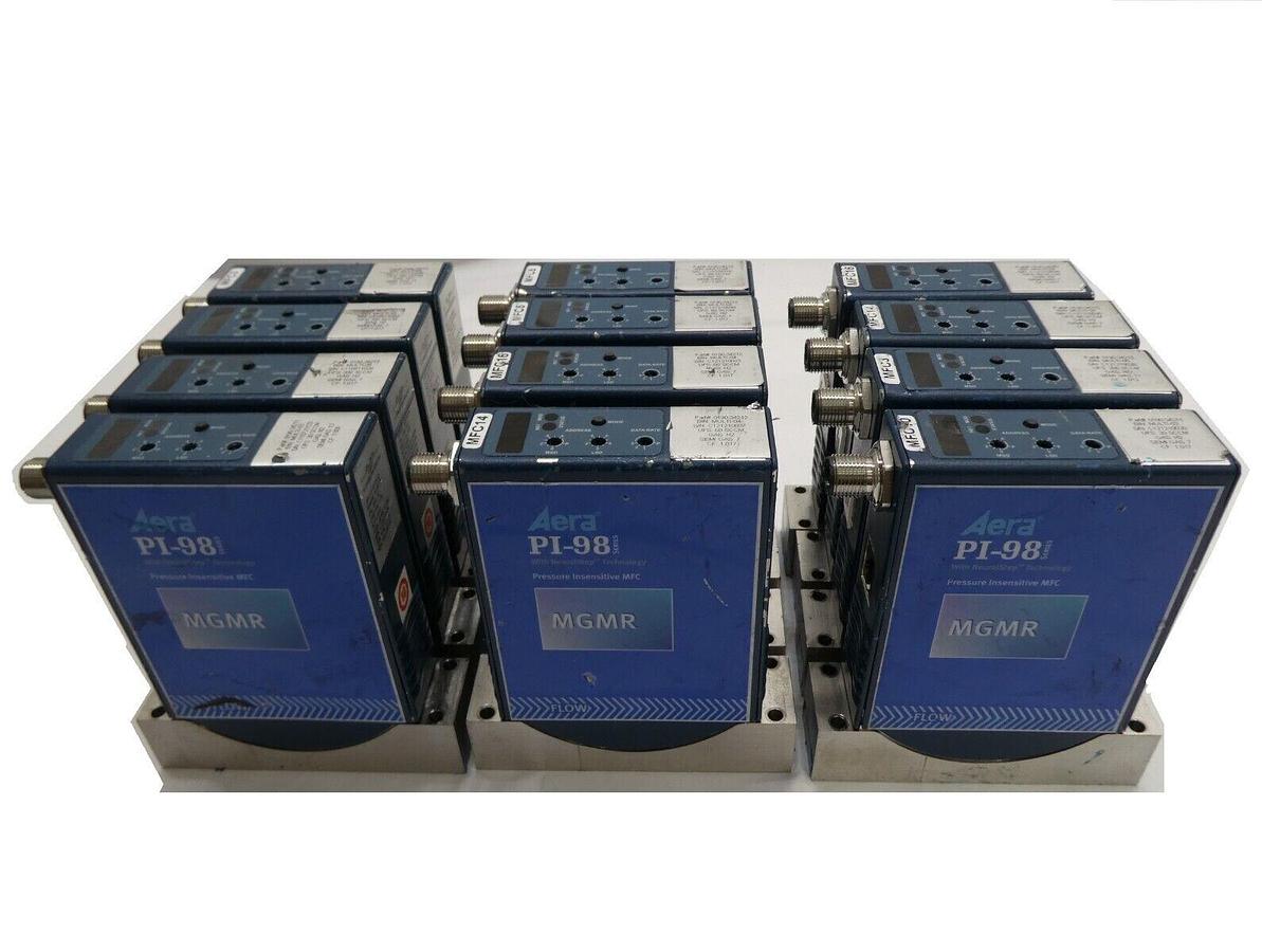 Used Aera PI-98 Mass Flow Controller MFC 0190-34212 Reseller Lot of 12 Working