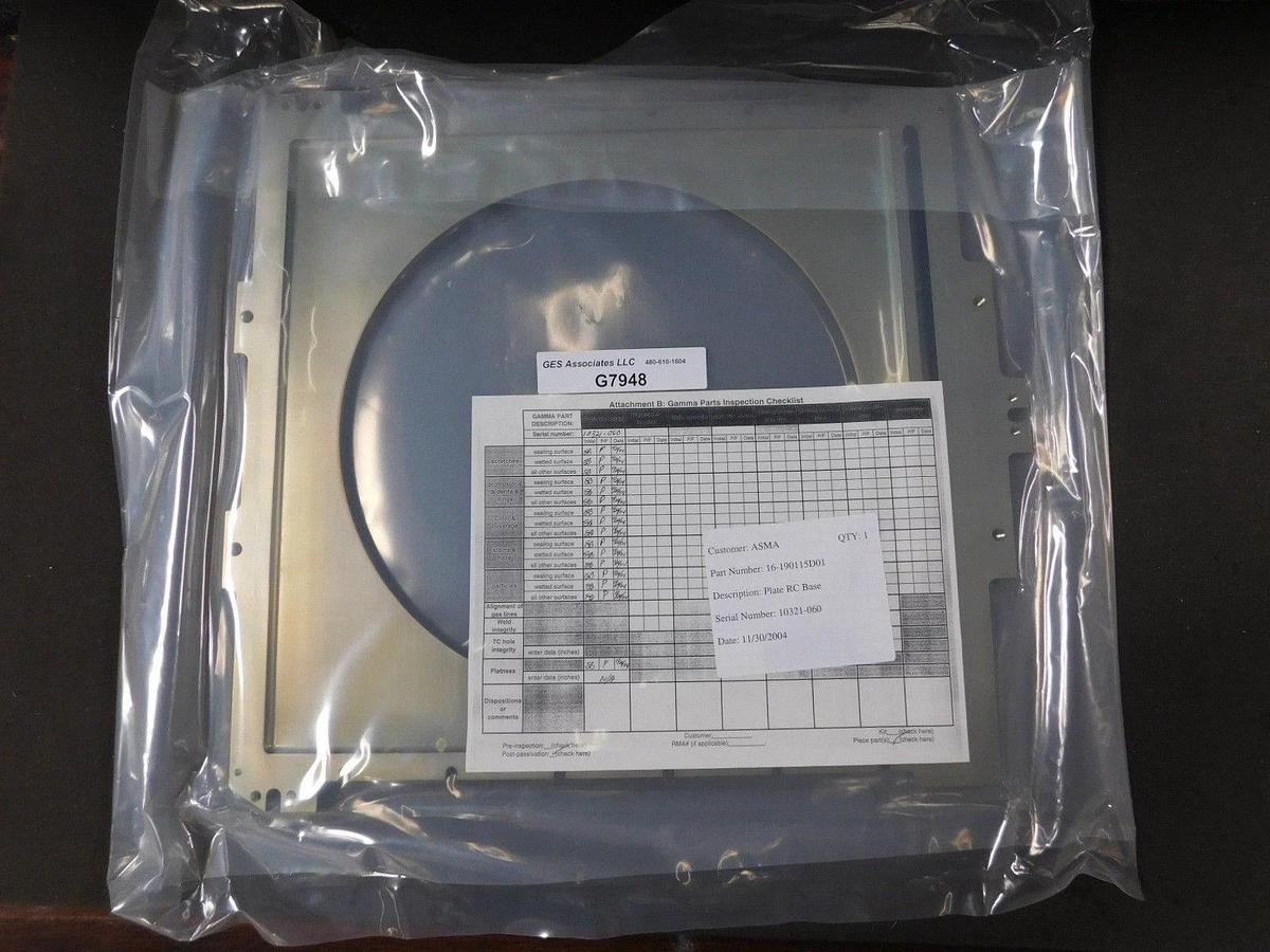 ASM 16-190115D01 PLATE-RC BASE PASS New Surplus
