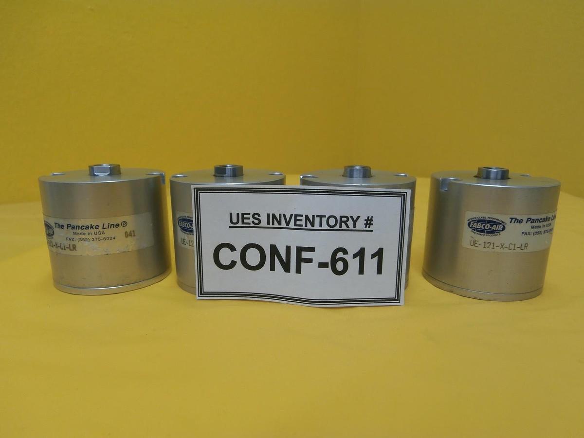 Used Fabco-Air UE-121-X-C1-LR Pin Lift Cylinder Pancake Line Reseller Lot of 4 Used