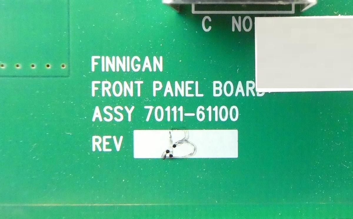 Used Finnigan 70111-21100 Front Panel Board PCB TSQ Spectrometer Working Surplus