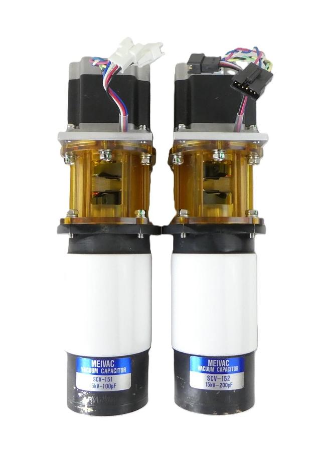 Used Meivac SCV Vacuum Variable Capacitor RF Match SCV-151 SCV-152 Lot of 2 Working