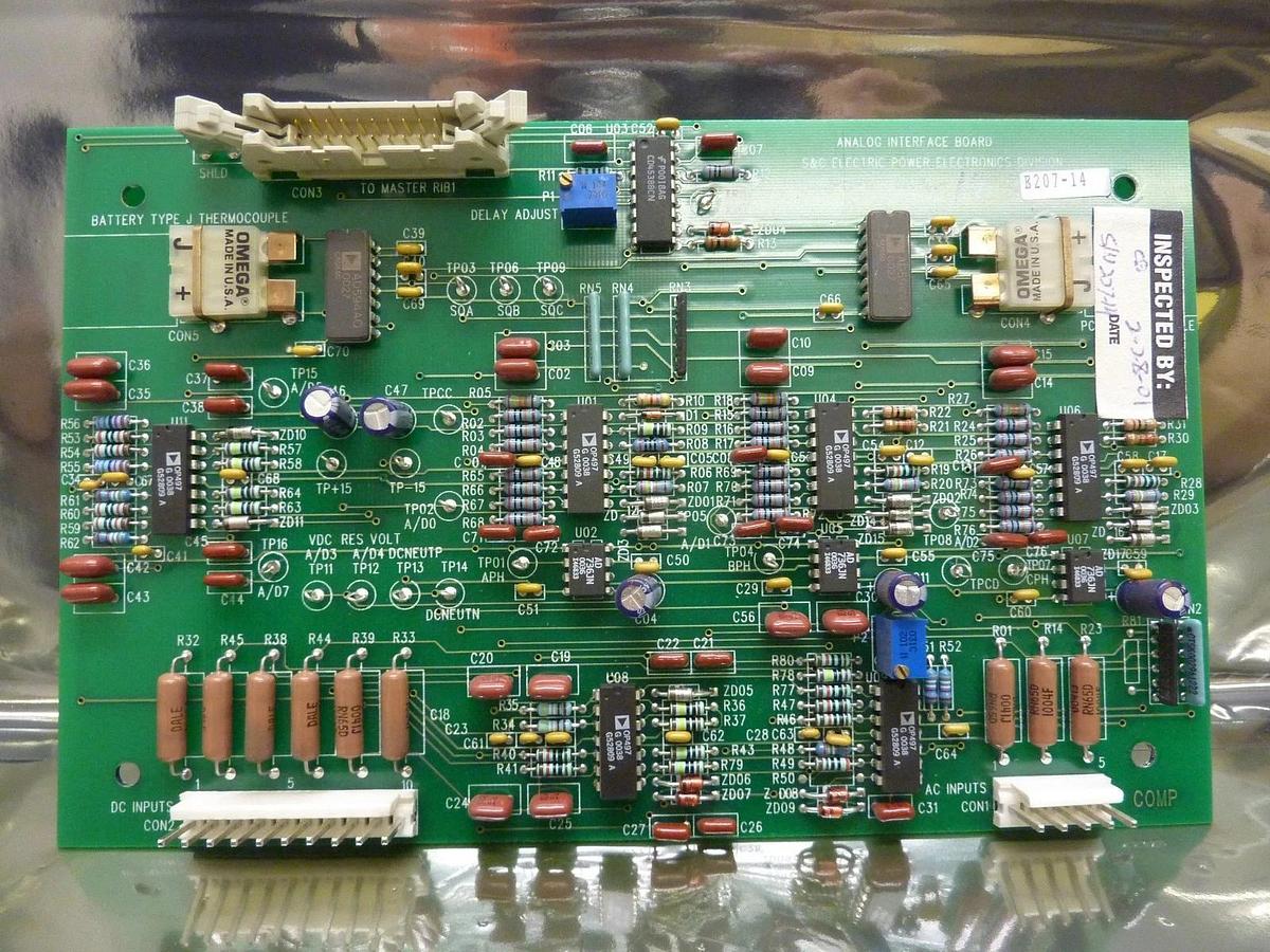 Used S&C Electric 005-90-12 Analog Interface Board PCB 004-90-14 Used Working
