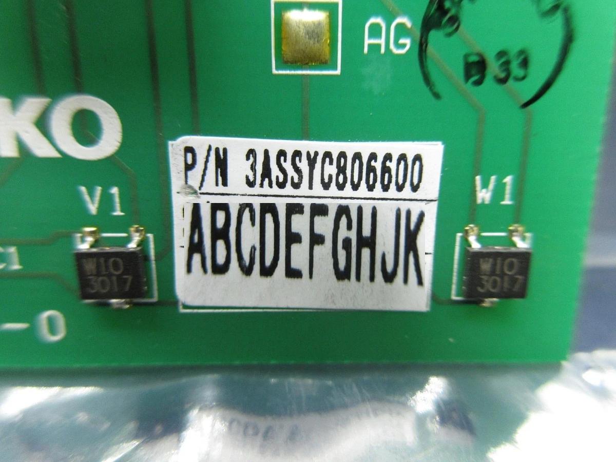 Used Shinko 3ASSYC806600 Interface Board PCB M176 Asyst VHT5-1-1 OHV Used Working