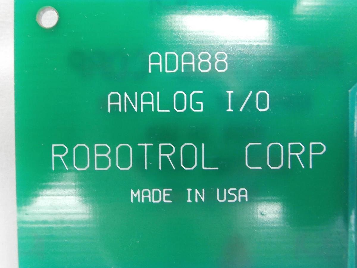 Used Robotrol 2020301 ADA88 Analog I/O PCB Card Plasma-Therm Clusterlock 7000 Spare