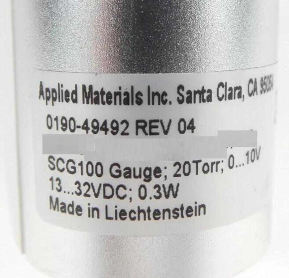 Used AMAT Applied Materials 0190-49492 Pressure Gauge SCG100 Reseller Lot of 5 Spare