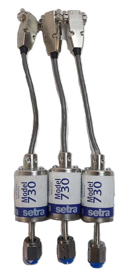 Used Setra 730G100TAD42CZZKA1 Pressure Transducer Model 730 Reseller Lot of 3 Working
